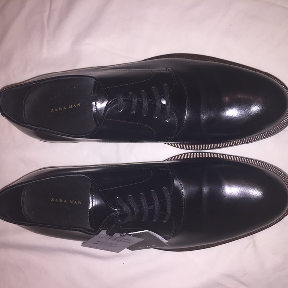 ‼️BUY NOW✨Black Leather Oxfords w/ Blue Camo Soles main image 8
